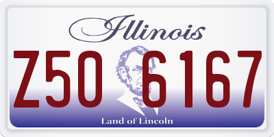 IL license plate Z506167
