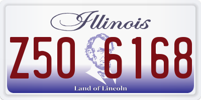 IL license plate Z506168