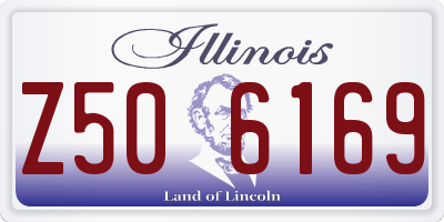 IL license plate Z506169