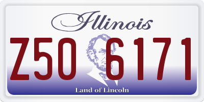 IL license plate Z506171