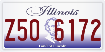 IL license plate Z506172