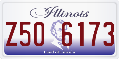 IL license plate Z506173