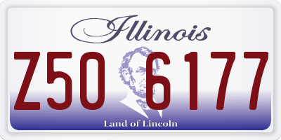 IL license plate Z506177
