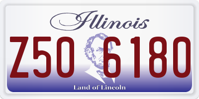 IL license plate Z506180