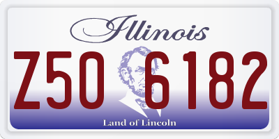 IL license plate Z506182