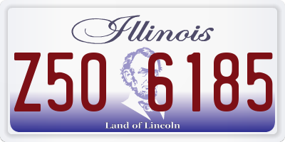 IL license plate Z506185