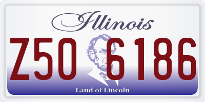 IL license plate Z506186
