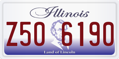 IL license plate Z506190