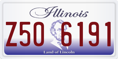 IL license plate Z506191