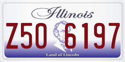 IL license plate Z506197