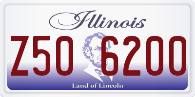 IL license plate Z506200