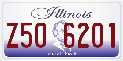 IL license plate Z506201