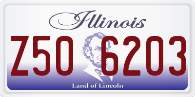 IL license plate Z506203