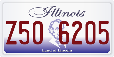 IL license plate Z506205