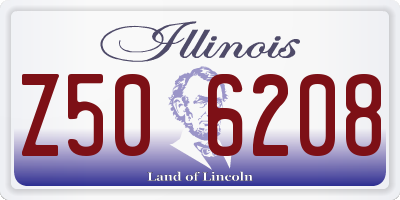 IL license plate Z506208