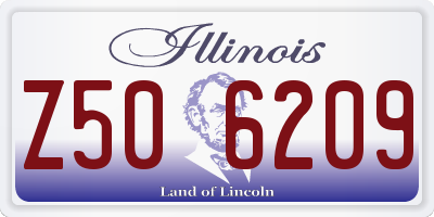 IL license plate Z506209