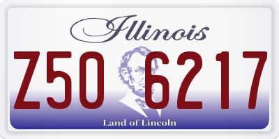 IL license plate Z506217
