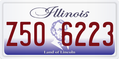 IL license plate Z506223