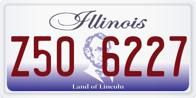 IL license plate Z506227