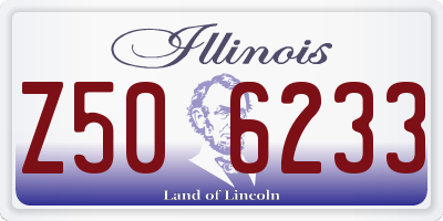 IL license plate Z506233