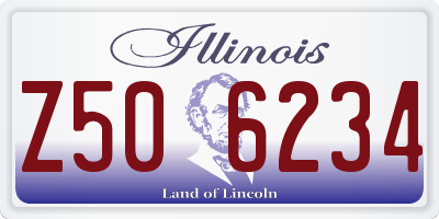 IL license plate Z506234