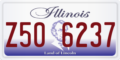 IL license plate Z506237