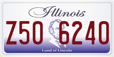 IL license plate Z506240