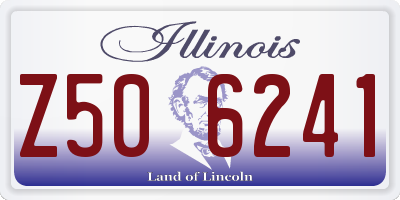 IL license plate Z506241