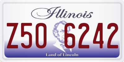 IL license plate Z506242