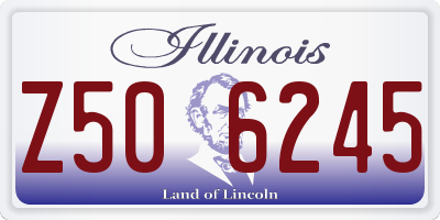 IL license plate Z506245