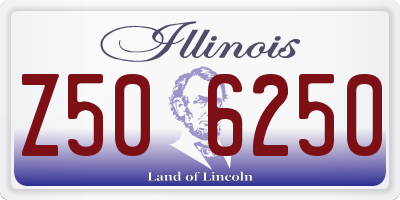 IL license plate Z506250