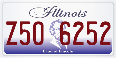 IL license plate Z506252