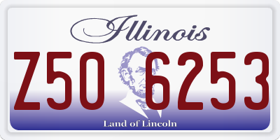 IL license plate Z506253
