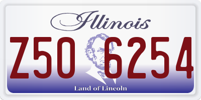 IL license plate Z506254