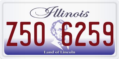 IL license plate Z506259
