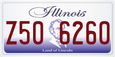 IL license plate Z506260