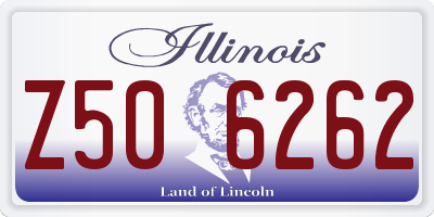 IL license plate Z506262