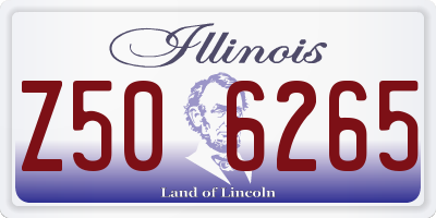 IL license plate Z506265