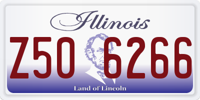IL license plate Z506266