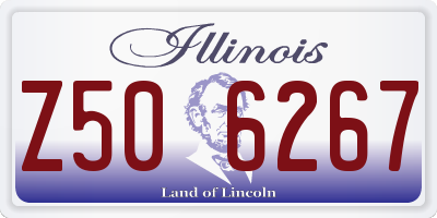 IL license plate Z506267