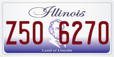 IL license plate Z506270