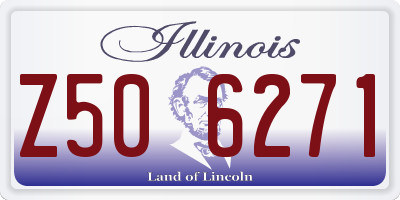 IL license plate Z506271