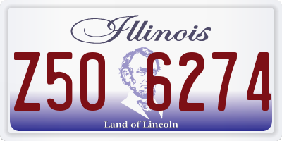 IL license plate Z506274