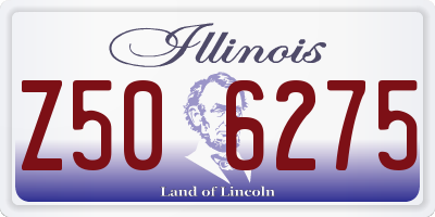 IL license plate Z506275
