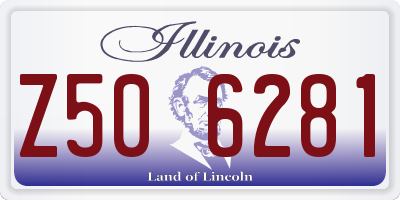 IL license plate Z506281