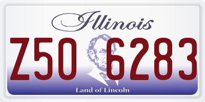 IL license plate Z506283