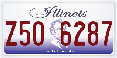 IL license plate Z506287