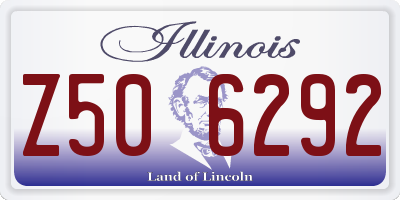 IL license plate Z506292