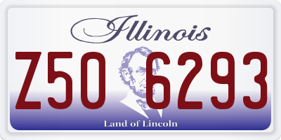 IL license plate Z506293