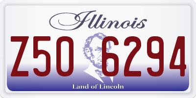 IL license plate Z506294